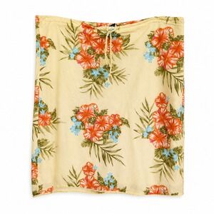 Abercrombie Fitch Y2K Vintage Hawaiian Floral Sarong Skirt Beach Cover Up